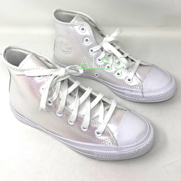 Converse Ctas High Top White Pearl Women Sneakers - Picture 2 of 6